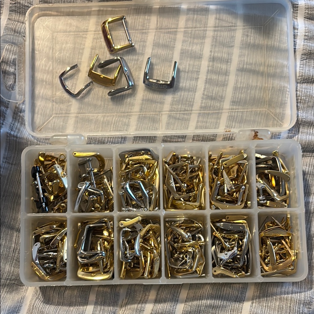 Gold and Silver Metal Buckles